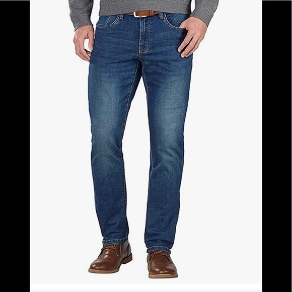 IZOD Mens Skinny Fit Comfort Stretch Jeans - Picture 1 of 6
